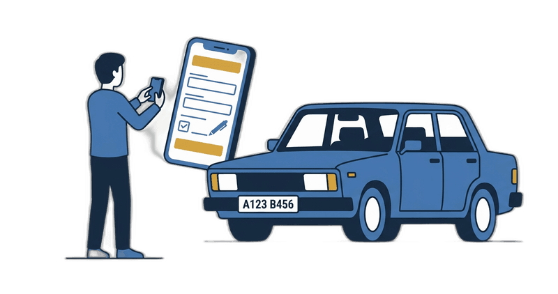 Step 1: Upload Photos — Snap a few photos of your car and tell us the basics. Takes about two minutes.