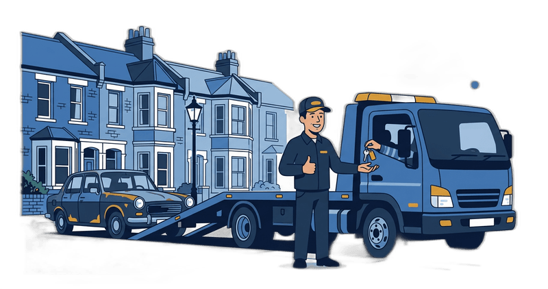 Step 3: We Collect — We come to you — driveway, garage, compound, wherever. Often same day.